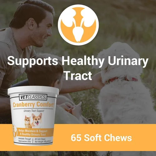 Miniatura 2 de Vet Classics Cranberry Comfort - Suplemento para mascotas para el tracto urinario para perros, gatos, mantiene la salud de la vejiga del perro