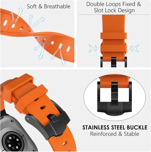 Miniatura 3 de WINGLE AP - Correas de lujo para Apple Watch Band Ultra 3/2/1 Band Ultra 1.929 in Series 11 10 1.811 in 1.772 in 1.732 in 1.654 in SE 3/2/1 Series 9
