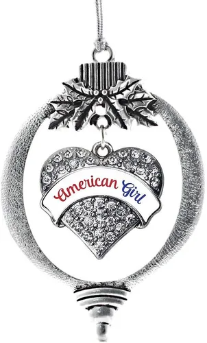 Miniatura 57 de Inspired Silver Adornos festivos de dije de corazón pave de plata con circonitas cúbicas