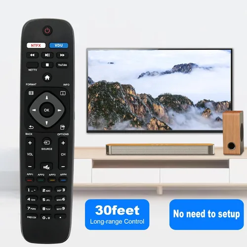 Miniatura 6 de Nuevo reemplazo remoto apto para Philips Smart TV NH500U NH500UW NH503UP 55PFL5602 50PFL5602 43PFL5602 75PFL6601 32PFL4902 40PFL4901 43PFL4901