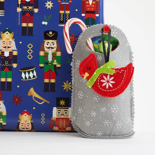 Miniatura 6 de Cardinal Ornament - Bolsas de fieltro de Navidad – Juego de 5 bolsas de regalo para niños, fiestas de vacaciones, decoración de profesores