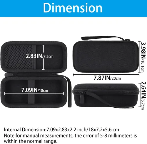 Miniatura 3 de khanka Anker Prime Power Bank, funda de 26,250 mAh, bolsa de viaje dura compatible con Anker Prime Power Bank 26K, 300W, solo funda (negro)