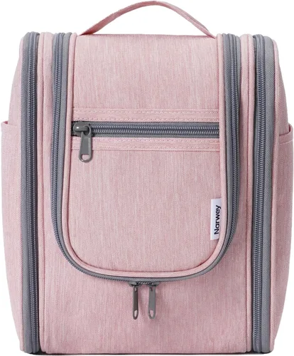 Miniatura 29 de Narwey - Neceser de viaje colgante, organizador de maquillaje y productos cosméticos para mujeres y hombres, Aa-morado., L