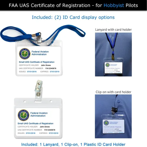 Miniatura 5 de Mavic Air - Paquete de identificación de drones de la FAA - Etiquetas (3 juegos de 3) + tarjeta de identificación de registro FAA UAS para pilotos
