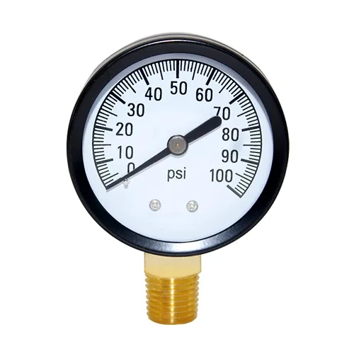 Miniatura 9 de Joywayus Medidor de Presión 0-200 PSI, Latón 1/4" NPT Rosca Macho Montaje Inferior, Llenado de Glicerina, Caja de Acero Inoxidable, Múltiples