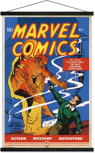 Miniatura 11 de Trends International Marvel Comics - Póster de pared de The Very First Marvel Comics #1, 22.375 x 34 pulgadas, versión premium sin marco