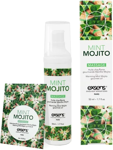 Miniatura 4 de Exsens Aceite de masaje de calentamiento gourmet, 6 unidades, uso único, saborizado, totalmente natural, vegano, sin manchas, 0.1 fl oz