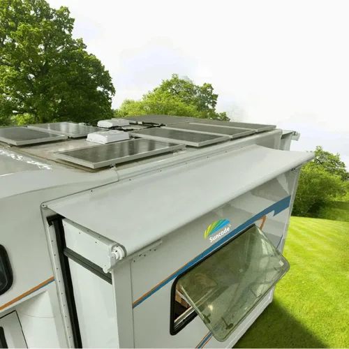 Miniatura 9 de Toldo deslizante superior Suncode Negro Toldo deslizante para autocaravana Protección deslizante Diseñado modularmente para autocaravanas, remolques