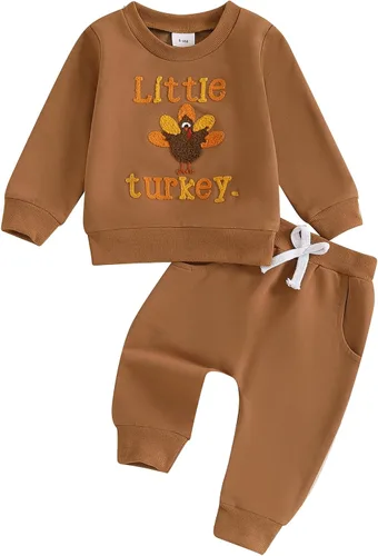 Miniatura 132 de Adobabirl Conjunto de sudadera y pantalones de Halloween para bebé, sudadera y pantalones con parche de calabaza para Halloween, otoño, ropa de bebé