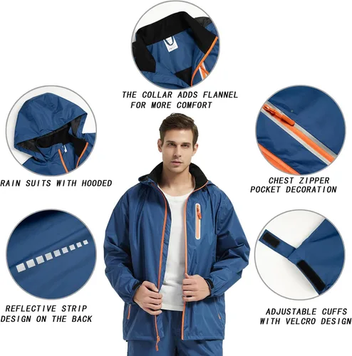 Miniatura 2 de Trajes de lluvia para hombre impermeables