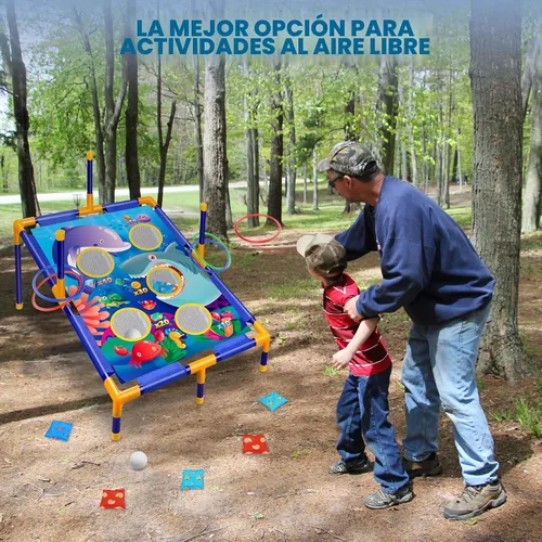 Miniatura 5 de Juego de lanzamiento de bolsas de frijoles de animales, juego de lanzamiento al aire libre, suministros de fiesta familiar para niños, regalo