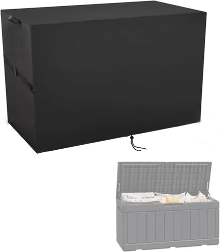 Miniatura 18 de Cubierta de Caja de Almacenamiento Exterior, Cubierta Impermeable de Resina para Contenedor de Almacenamiento, Cubiertas de Caja de Cubierta