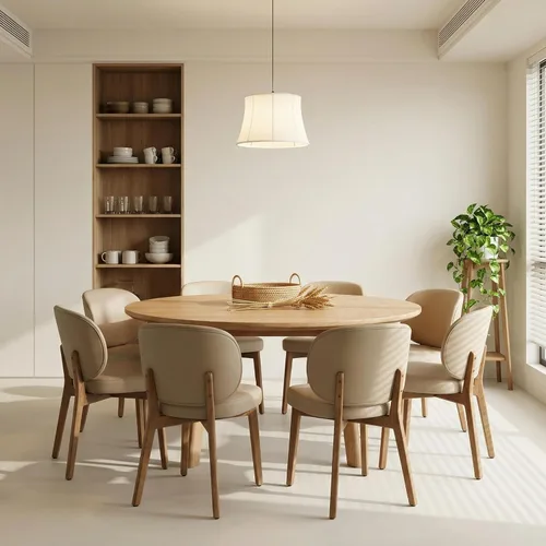 Miniatura 12 de YOUNIKE Silla de comedor con respaldo alto, silla única de cocina estilo moderno de mediados de siglo, silla acentuada sin brazos de tela bouclé