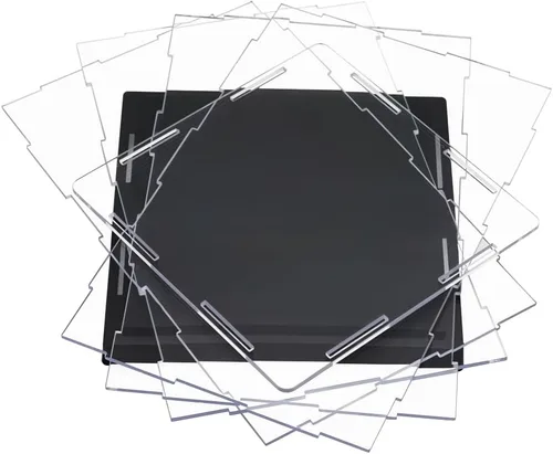 Miniatura 4 de Odoria Caja transparente de 8 pulgadas para trofeo de estatua de 6 pulgadas de alto - Protector acrílico para figuras de muñecas a escala 1/12