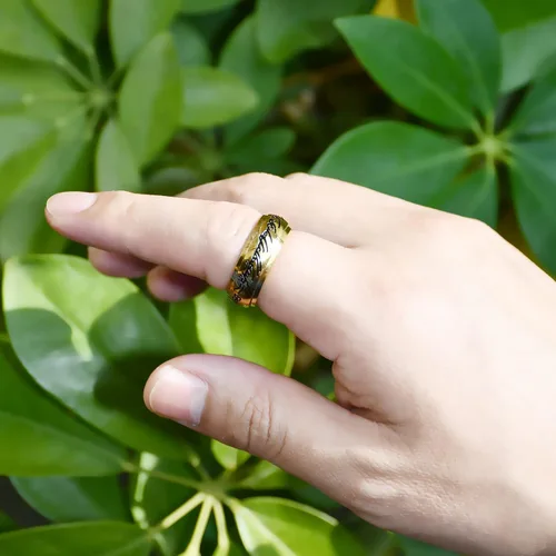Miniatura 4 de Anillo de poder para hombres y mujeres, anillo para ansiedad de Lord of the Rings