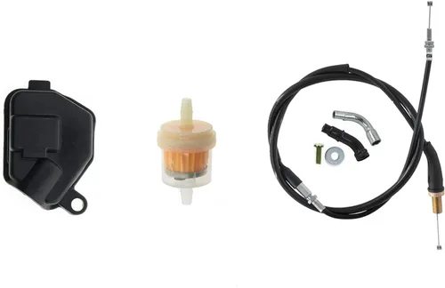 Miniatura 7 de Para Honda Rancher 350 TRX350TE TRX350TM TRX350FM 2000-2006 ATV Carburador Carb, con cable del acelerador y bujía y filtro de combustible