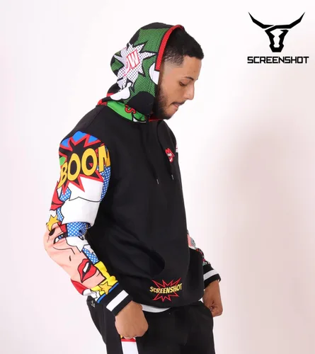 Miniatura 4 de Screenshot - Sudadera con capucha de forro polar para hombre estilo urbano