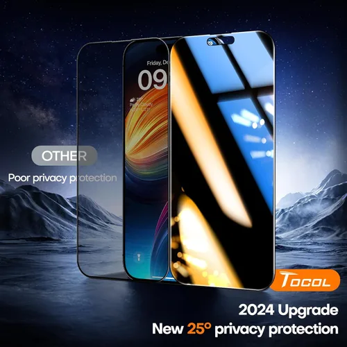Miniatura 2 de TOCOL - 2 unidades de protector de pantalla para iPhone SE 3/2 (Edición 2022/2020), iPhone 8/7, iPhone 6s/6 de 4.7 pulgadas, instalación instantánea