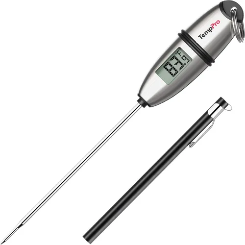 Miniatura 10 de ThermoPro TP02S - Termómetro digital de lectura instantánea para carne, con sonda súper larga para parrilla, cocina, masa madre, líquidos, aceite
