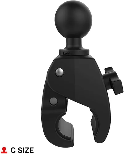 Miniatura 3 de RAM Mounts RAP-400U Base de Bola de Abrazadera Pequeña Tough-Claw con Bola Tamaño C de 1.5" para Rieles de 0.625" a 1.14" de Diámetro