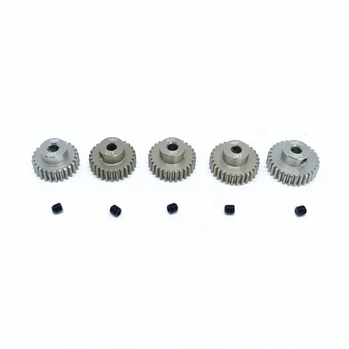 Miniatura 3 de KingVal Repuesto de 5 piezas 48DP 0.125 in 26T 27T 28T 29T 30T de aluminio de piñón de engranaje combinado compatible con motor sin escobillas