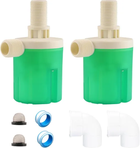 Miniatura 9 de Válvula automática de control de nivel de agua de 2 piezas, tipo interior, válvula de flotador para tanque de agua, energía solar, maceta