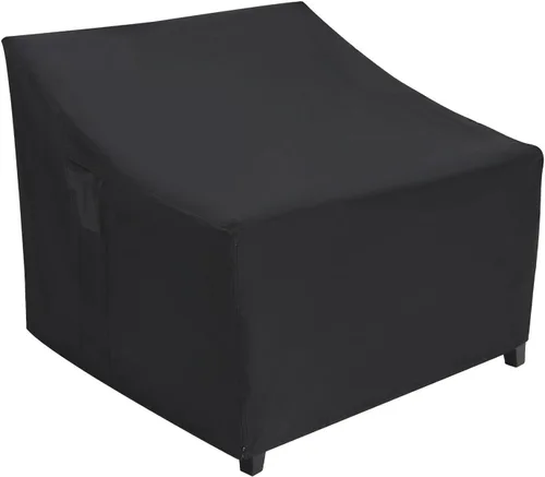 Miniatura 19 de ABCCANOPY Funda para silla de patio, apilable, impermeable, para exteriores, duradera, resistente a los rayos UV, de poliéster, funda para muebles