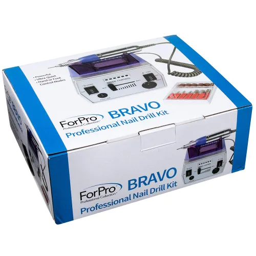Miniatura 2 de ForPro Professional Collection BRAVO - Kit de taladro de uñas profesional, morado, taladro eléctrico portátil para uñas artificiales y naturales