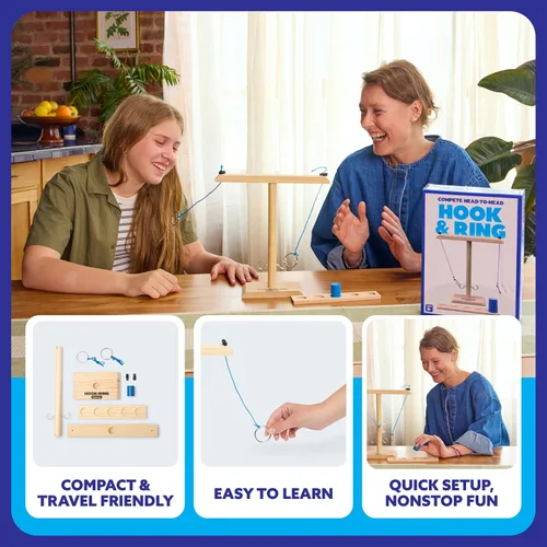 Miniatura 4 de Hook & Ring Family de Relatable, el emocionante juego de lanzamiento de anillos para reuniones familiares, grandes juegos para 2 jugadores
