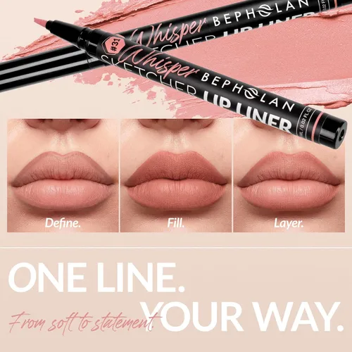 Miniatura 7 de BEPHOLAN Delineador de labios de larga duración, impermeable, 24 horas de duración, delineador de labios líquido de larga duración, delineador