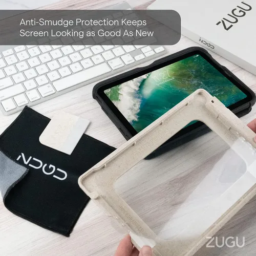 Miniatura 5 de ZUGU CASE Protector de pantalla para iPad Mini 6 y 7, A17 Pro (A2567, A2568, A2569), película de vidrio templado resistente a arañazos, protector