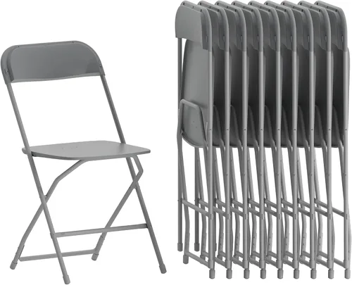 Miniatura 39 de Flash Furniture Hercules Series Silla plegable de plástico, color rojo, paquete de 6, capacidad de peso de 650 libras, cómoda silla para eventos