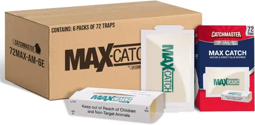 Miniatura 8 de Trampas de pegamento Catchmaster con aroma de mantequilla de cacahuete, para ratones o insectos, 72