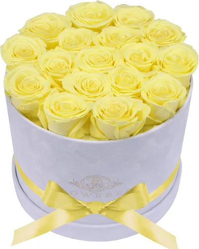 Miniatura 19 de Prifroti 17 flores en una caja de gamuza de lujo, regalos de cumpleaños para mujeres, flores preservadas, regalo de rosas para el día de la madre