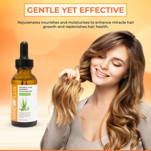 Miniatura 8 de Suero natural para el crecimiento del cabello, 2 fl oz, para un cabello más largo, más fuerte, más grueso y lleno, formulado para prevenir