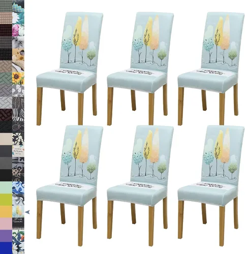Miniatura 37 de BIETYONE - Fundas para sillas de comedor, juego de 2 fundas para sillas de comedor o cocina, lavables, protectoras, para sillas Parsons