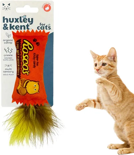 Miniatura 17 de Huxley & Kent Juguete de Peluche para Gatos - Juguete Interactivo de Hierba Gatera para Gatos y Gatitos - Suave con Crujido y Hierba Gatera