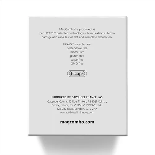Miniatura 3 de MagCombo - Magnesio puro concentrado, fórmula de aceite especial para máxima absorción, enriquecido con vitaminas В2, В6, В12 y С, solo 1 cápsula