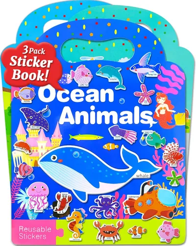 Miniatura 20 de Benresive Libro de calcomanías reutilizables para niños pequeños y calcomanías para niños, juguetes de viaje para niños, actividades