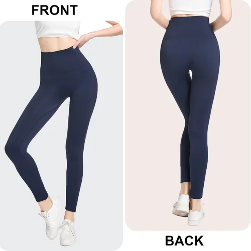 Miniatura 4 de KKP Pantalones de yoga de cintura alta para mujer, control abdominal, ejercicio, correr, yoga