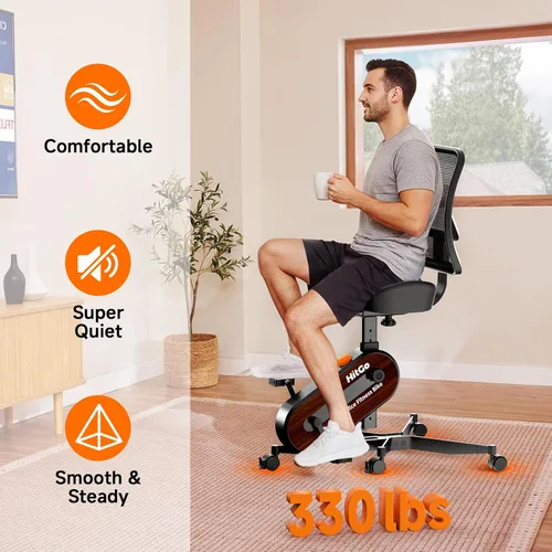 Miniatura 2 de Silla de fitness de oficina para bicicleta estática Negro