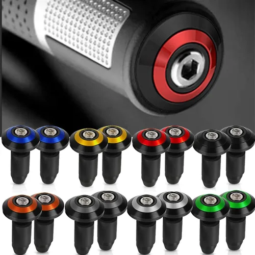 Miniatura 5 de Para Yamaha FZ1 FAZER FZ25 FZ400 FZ400R FZ5 FZ6 FZ600 Tapón de Manillar Empuñaduras de Manillar de 7/8 pulgadas 0.866 in