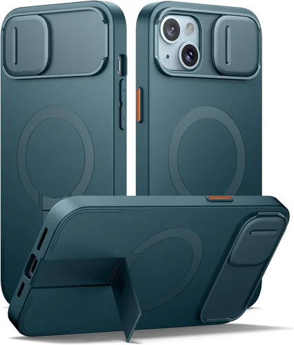 Miniatura 22 de SURITCH - Funda para iPhone 17 Pro Max con cubierta de control de cámara, cubierta para cámara y soporte ajustable, compatible con MagSafe, a prueba