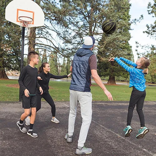 Miniatura 5 de Baloncesto para niños y jóvenes, tamaño 4/5 (25.5/27.5 pulgadas), baloncesto de goma de alta calidad para niños y niñas, juegos de piscina