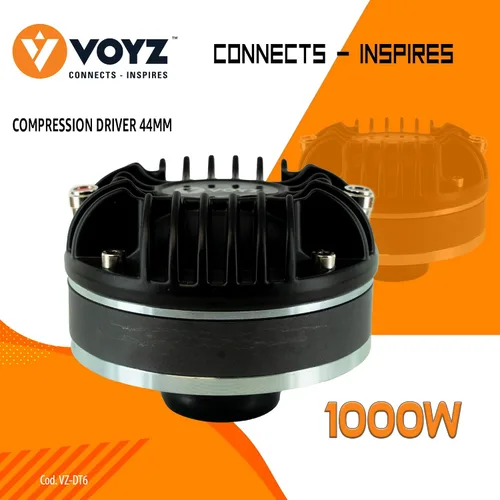 Miniatura 6 de VOYZ Controlador de compresión de garganta Twist-On - Alta potencia 800/1000/1500 W con bobina de voz de titanio - Actualización de audio