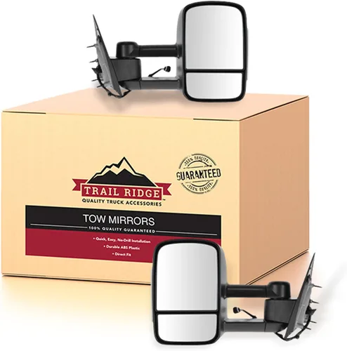 Miniatura 89 de Trail Ridge Juego de espejos de remolque de 2 piezas para el lado del conductor y del pasajero compatible con Ford F-150 FO1320479 FO1321479