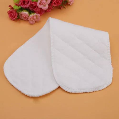 Miniatura 4 de Paquete de 10 forros de pañales de tela de algodón suave, insertos de pañales transpirables de 6 capas, se adapta a la mayoría de los pantalones