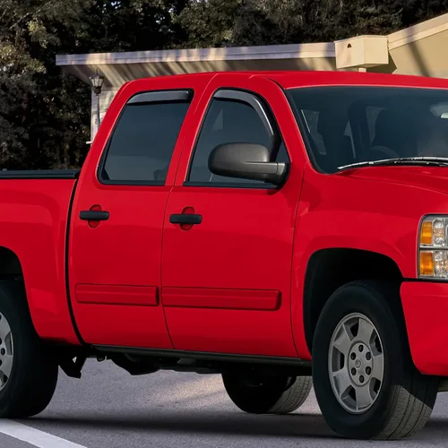 Miniatura 6 de Voron Glass 220002 - Protectores contra la lluvia extra duraderos en el canal para camionetas Chevrolet (Chevy) Silverado/GMC Sierra 2007-2013 Crew
