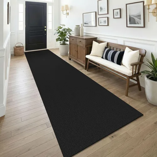 Miniatura 153 de KOZYFLY - Tapetes para entrada, lavable, tejido, con respaldo de goma antideslizante, de algodón, interiores, cocina, entrada, vestíbulo y puerta
