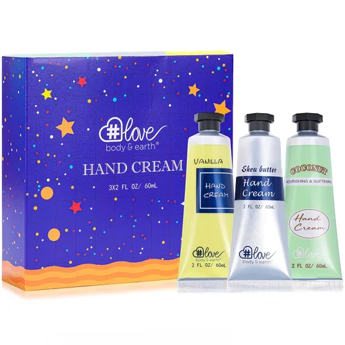 Miniatura 12 de BODY & EARTH # LOVE Set de regalo de crema de manos para mujeres, regalo del día de la madre para mamá, juego de cuidado de la piel con crema